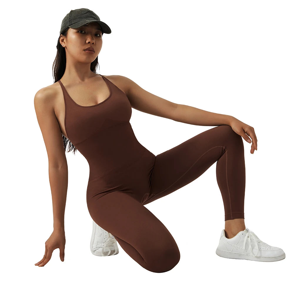 Bodysuit Women Jumpsuit Summer Romper Overalls Sportswear Fashion Streetwear Women Overalls One Piece Fitness Sports Bodysuits