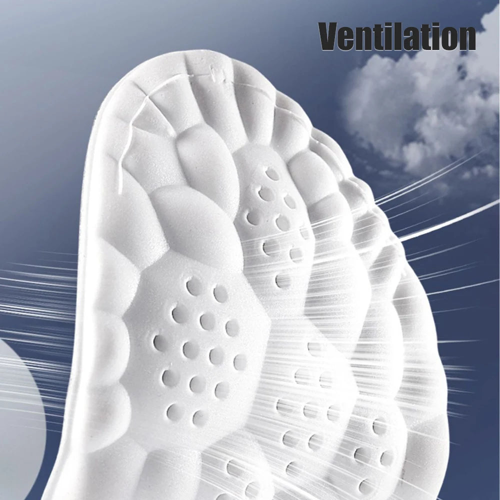 Latex Memory Foam Insoles for Women Men Soft Foot Support Shoe Pads Breathable Orthopedic Sport Insole Feet Care Insert Cushion