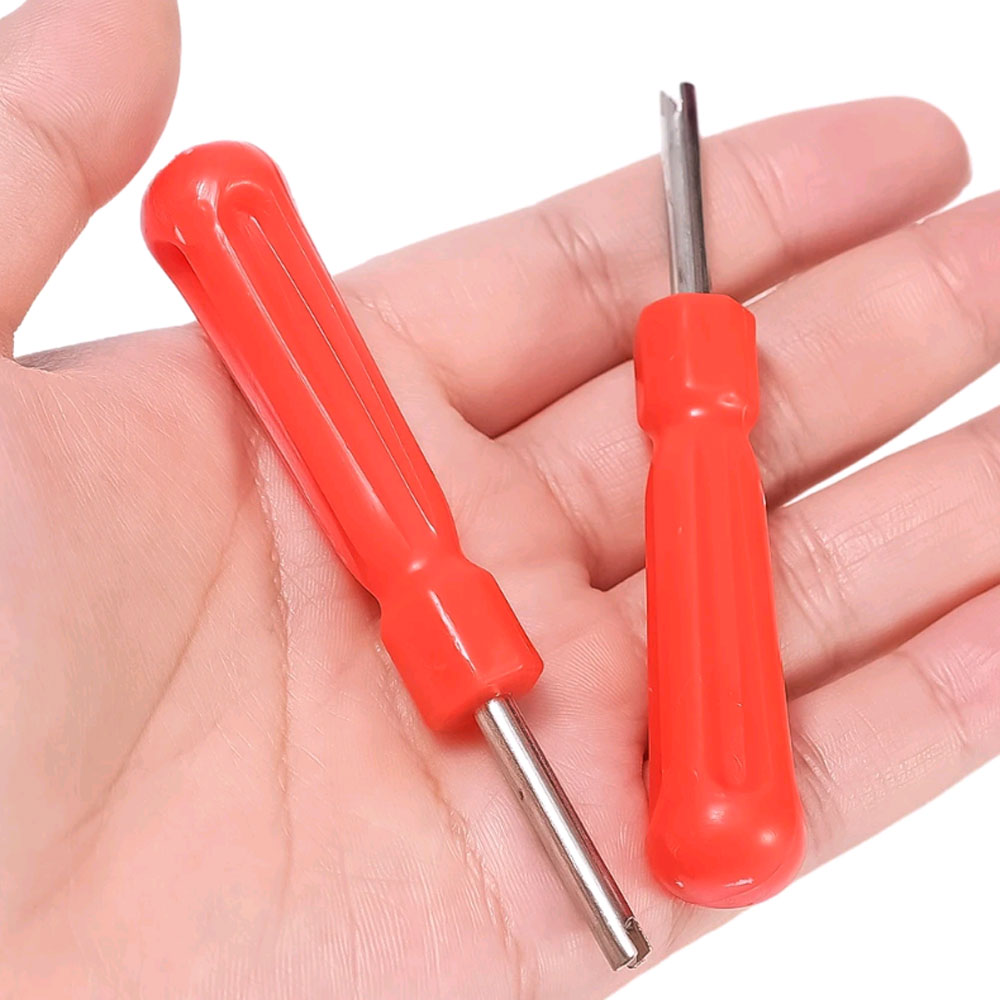 1Pc Car Bicycle Slotted Handle Tire Valve Stem Core Remover Screwdriver Car-styling Accessories Car Tire Repair Install Tools