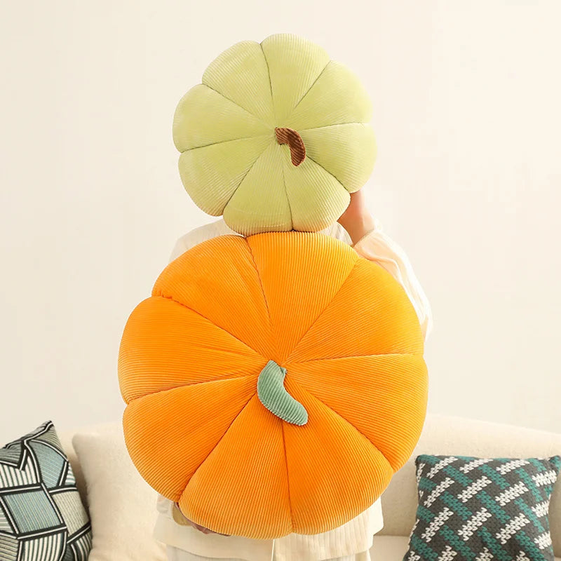 Kawaii Nordic Halloween Pumpkin Plush Toy Plushie Soft Plant Stuffed Doll Holidays Props Decorative Throw Pillow for Kids