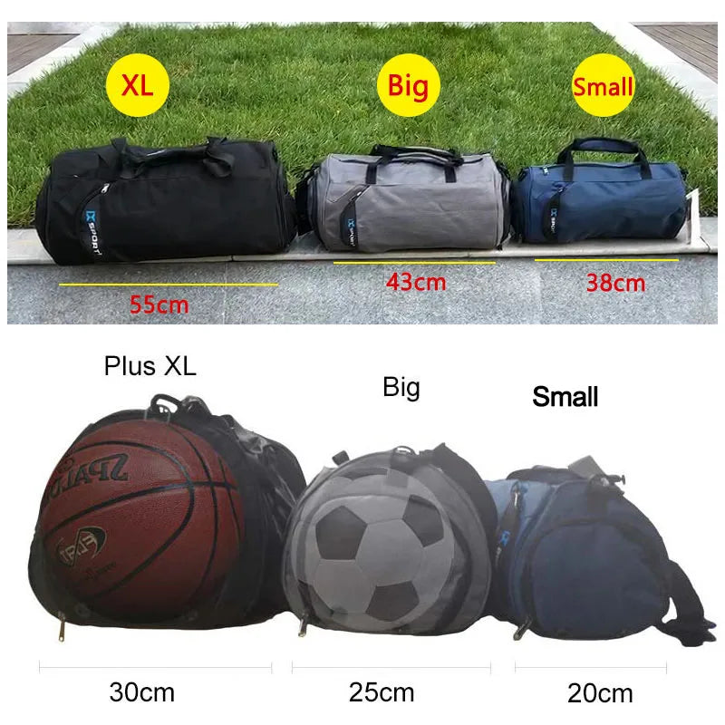 IX Large Gym Bag Fitness Bags Wet Dry Training Men Yoga For Shoes Travel Shoulder Handbags Multifunction Work Out Swimming Bag