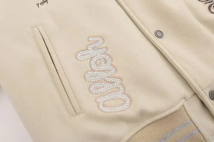 2024 American retro jacket Y2K high street hip-hop style letter embroidered baseball uniform loose oversized personalized jacket