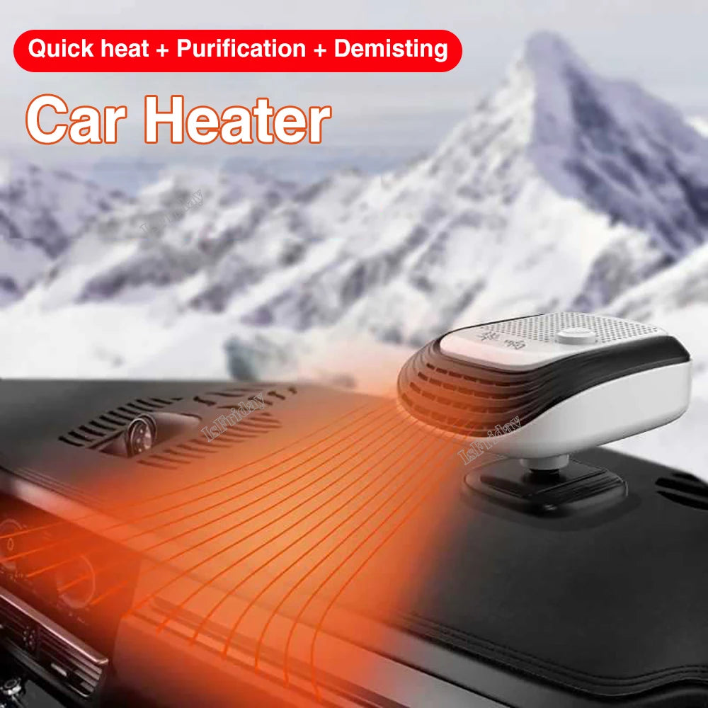 Car Defroster Windshield Heater 12V/24V 2 In 1 Heating/Cooling Fan For Auto Window Demister With Fast Heating For Truck RV SUV