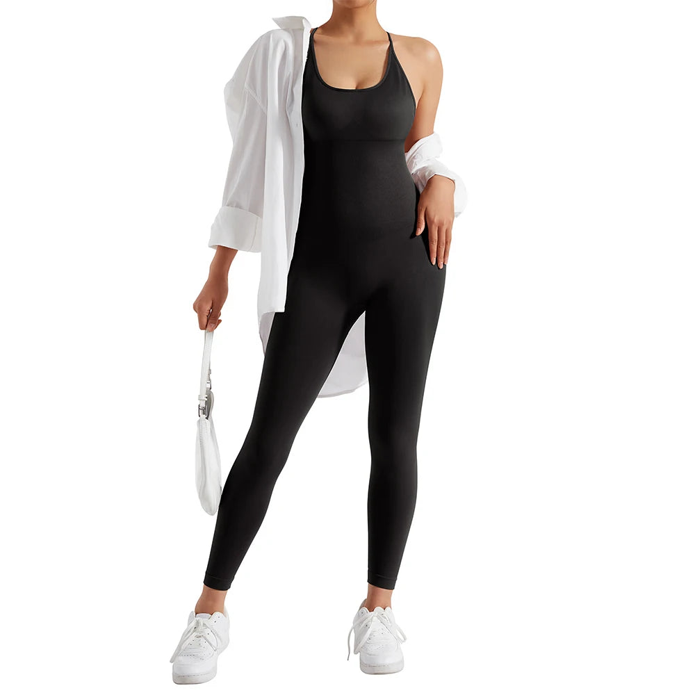 Bodysuit Women Jumpsuit Summer Romper Overalls Sportswear Fashion Streetwear Women Overalls One Piece Fitness Sports Bodysuits