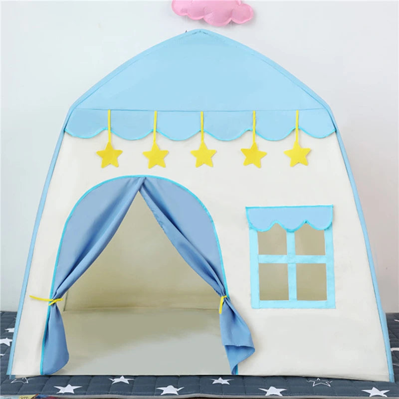 Children's Tent Indoor Outdoor Games Garden Tipi Princess Castle Folding Cubby Toys Tents Enfant Room House Teepee Playhouse