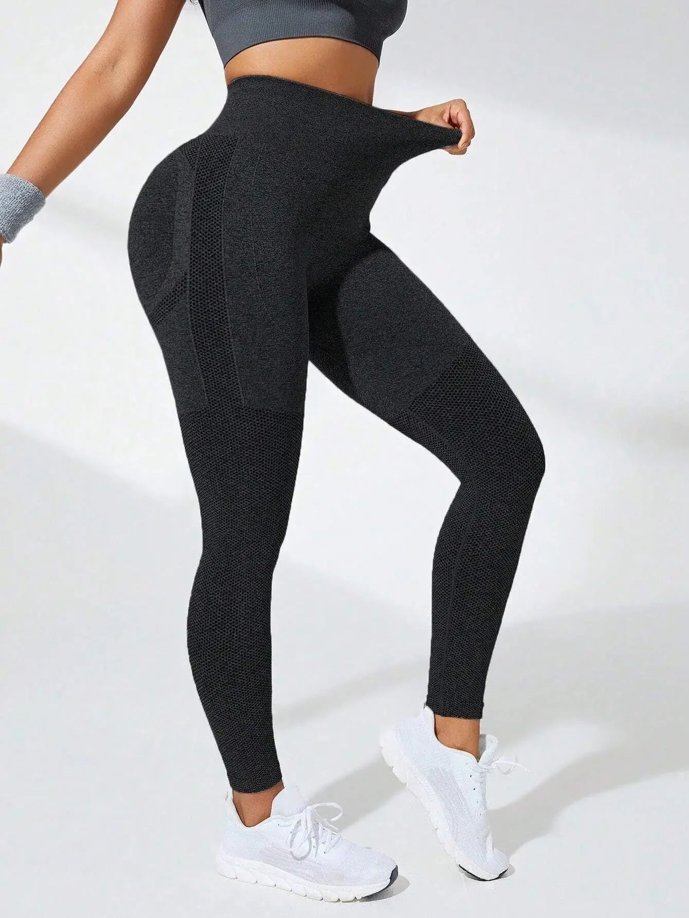 Women Seamless Leggings High Waist Fitness Leggings High Elastic Knitting Fashion Sports Pants Gym Running Yoga Butt Lift Tights