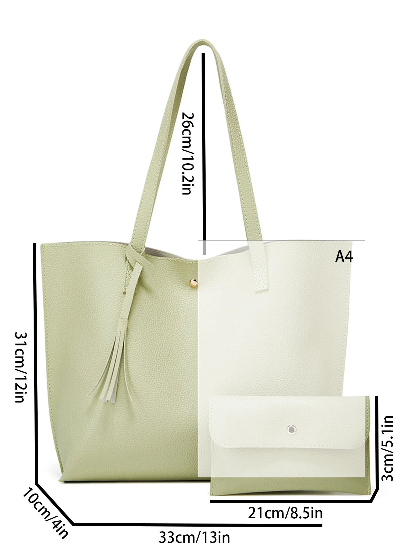 High-capacity ladies business tote bag new fashion handbag cross-border trend ladies shoulder bag large document bag