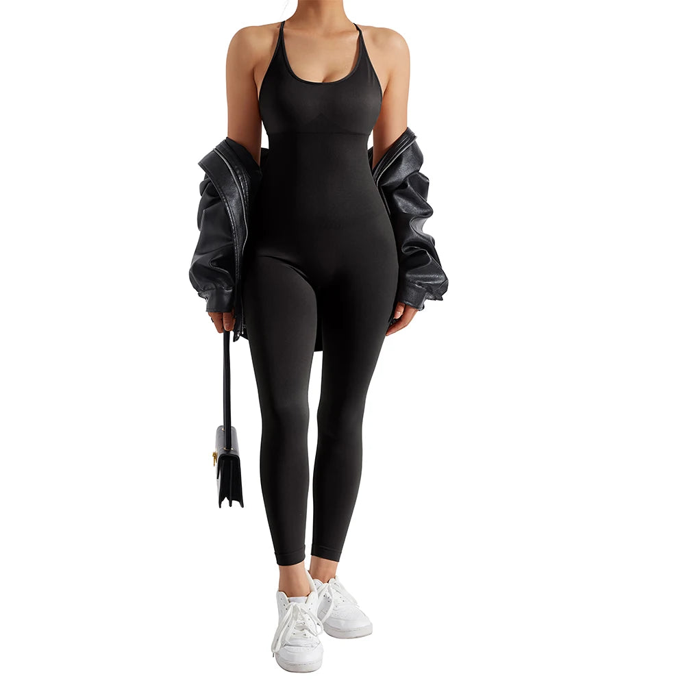 Bodysuit Women Jumpsuit Summer Romper Overalls Sportswear Fashion Streetwear Women Overalls One Piece Fitness Sports Bodysuits