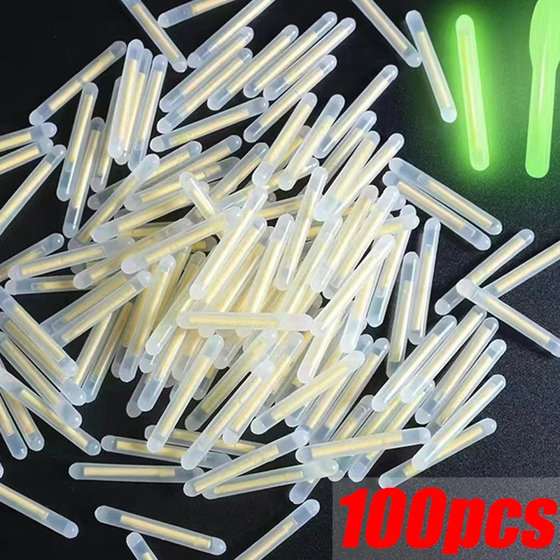 50/100PCS Firefly Fluorescent Rod Light Fishing Floating Rod Light Dark Luminous Rod Outdoor Fishing Fluorescent Rod Light