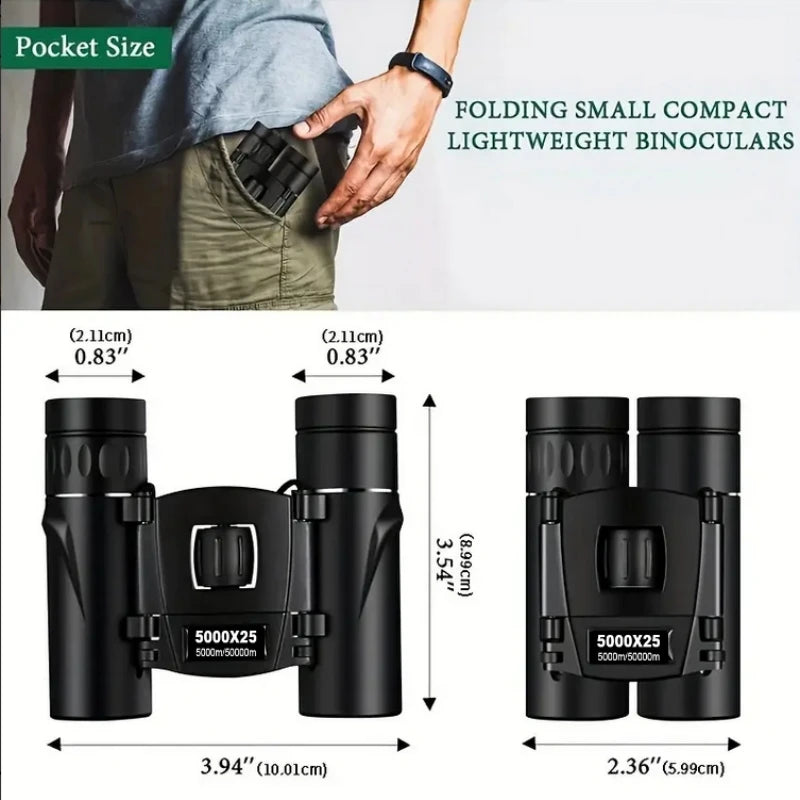 5000x25 50000m Zoom BAK4 HD Telescope Professional Powerful Binoculars Long Range Portable Monocular Optics For Camping Outdoor