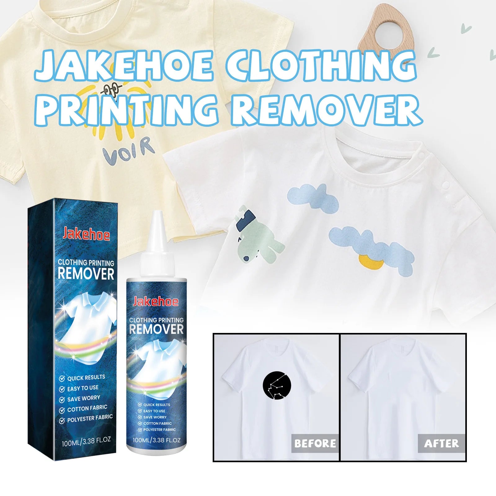 Heat Transfer Vinyl Remover Rapid Remover Adhesive Remover for Various Materials and Fabrics