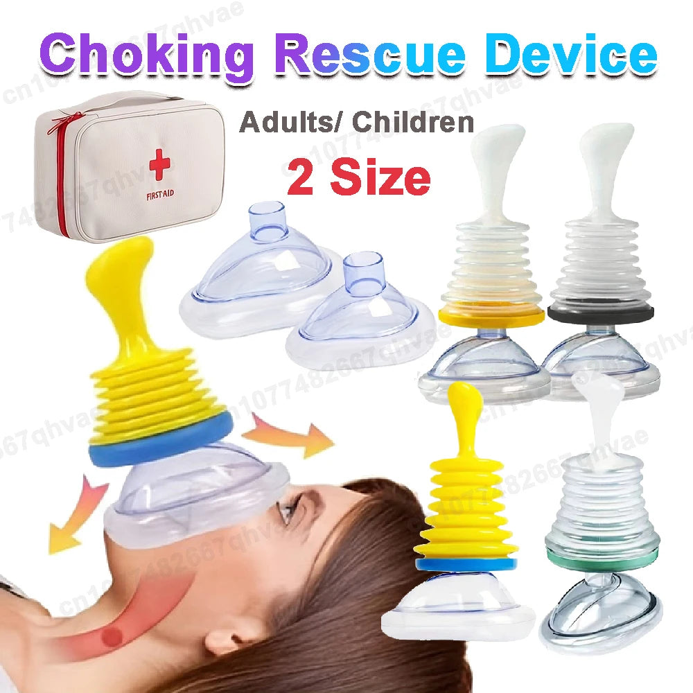 First Aid Kit Choking Device Adults & Children Home Asphyxia Rescue Device Anti Suffocaation 2 Size Choking Rescue Kit 1/3/4pcs