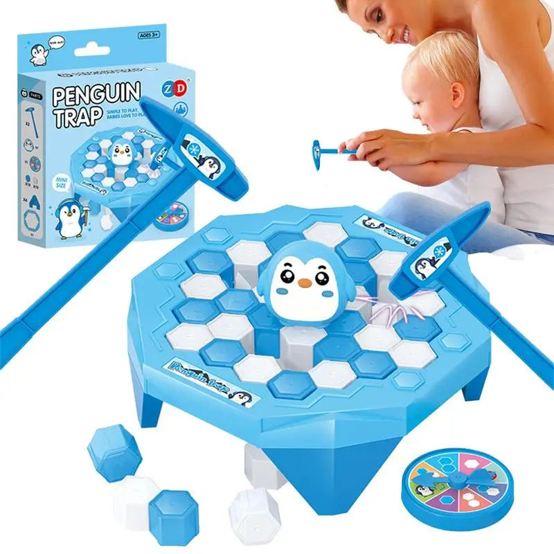 Penguin Ice Breaking Funny Desktop Game Kid Toy Gifts Who Make The Penguin Fall Off Lose This Game Family Party Activity