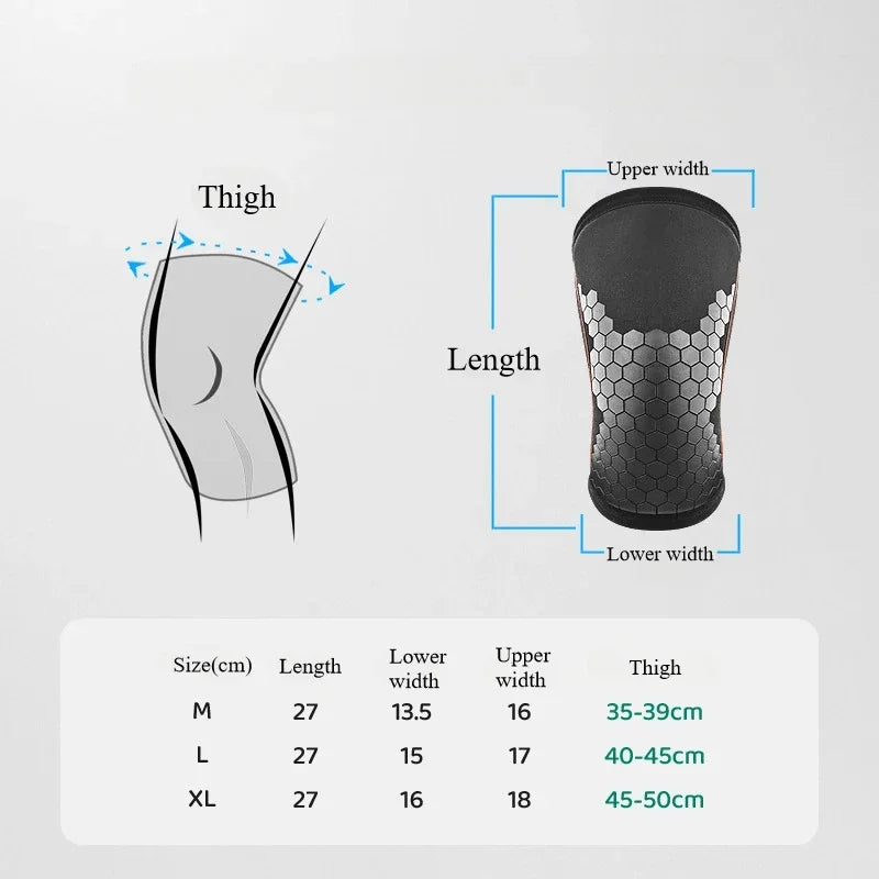 1PCS 7mm Neoprene Knee Sleeves for Weightlifting Compression Knee Brace Support For Squats Crossfit Training Workout