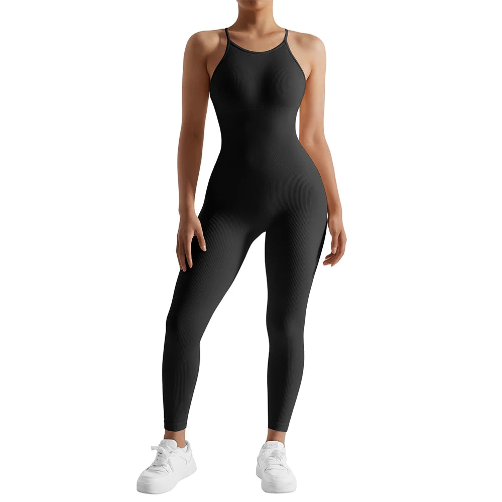 Bodysuit Women Jumpsuit Summer Romper Overalls Sportswear Fashion Streetwear Women Overalls One Piece Fitness Sports Bodysuits