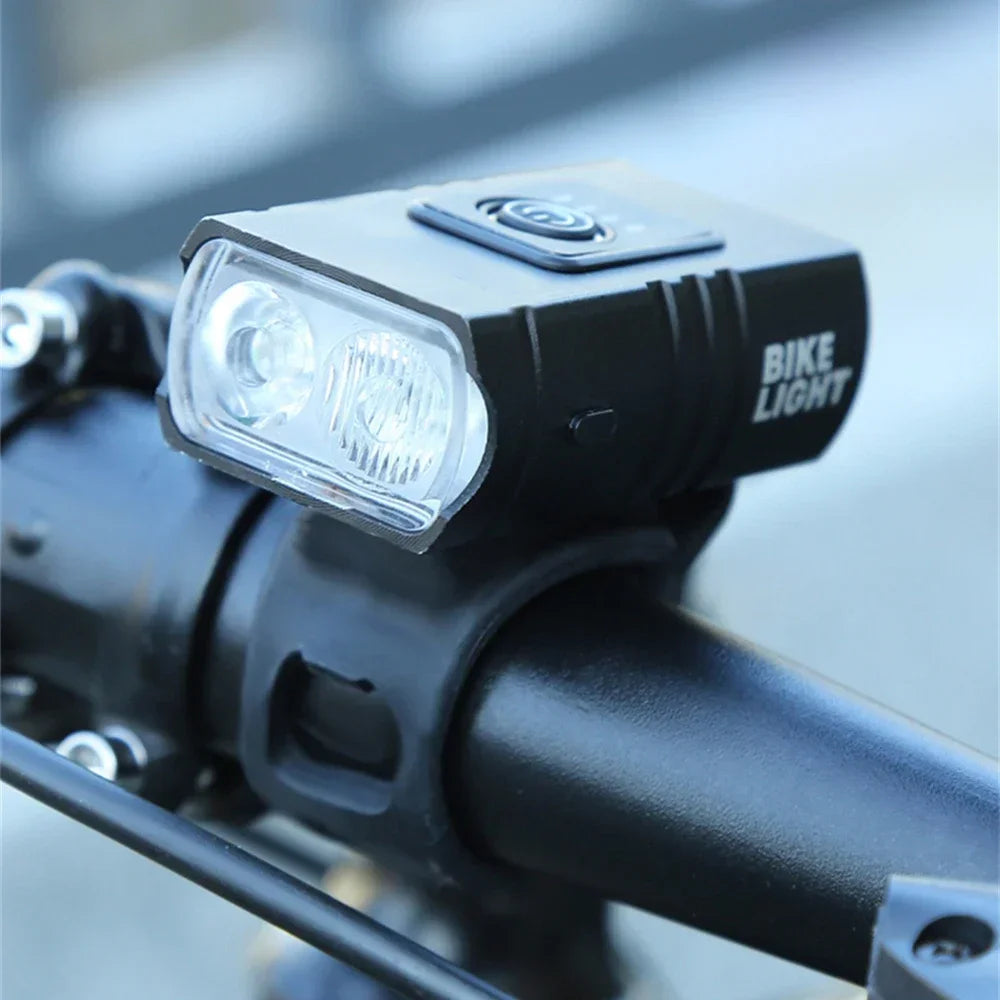 Bright Bicycle Light T6 LED Front USB Rechargeable MTB Mountain Bicycle Lamp 1000LM Bike Headlight Flashlight Cycling Scooter