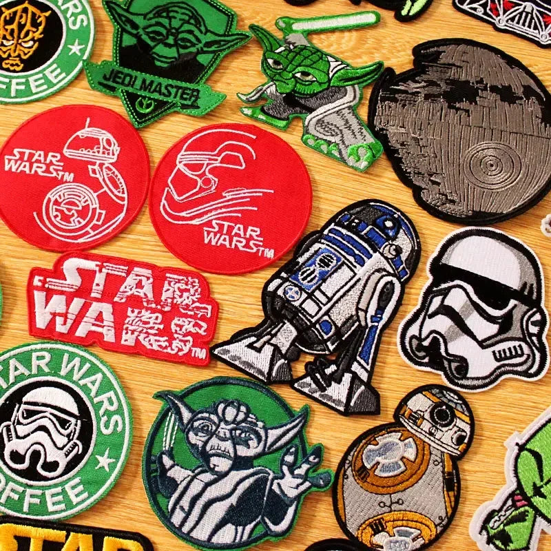 Disney Movie Baby Yoda Embroidered Patches on Clothes Clothes Badge Fusible Patches for Clothing Iron on Garment Decoration