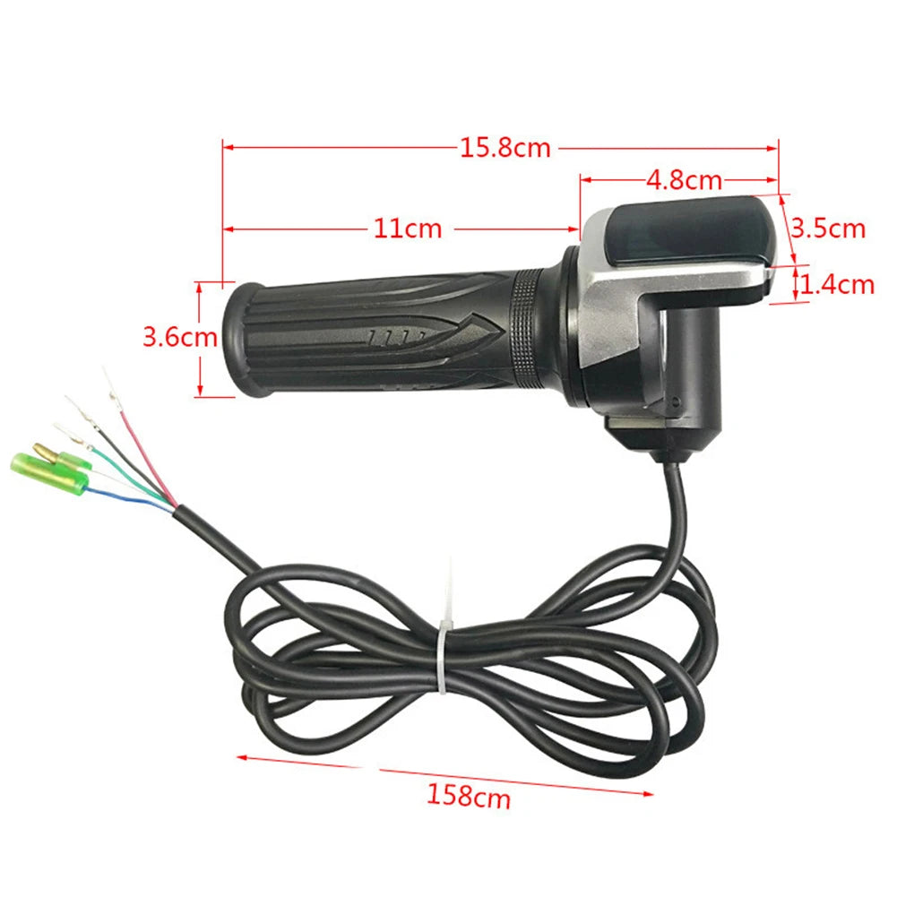 36v48v60v Handlebar Throttle Speed Controller Lcd Display Electric Bicycle Accelerator Accessories