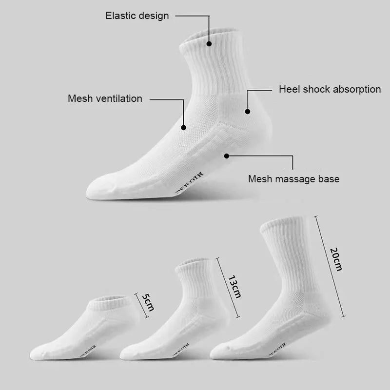 1pairs Socks Men's Cotton Deodorant Winter Towel Bottom with Velvet Mid-tube White Stockings Thickened Sports Basketball Socks