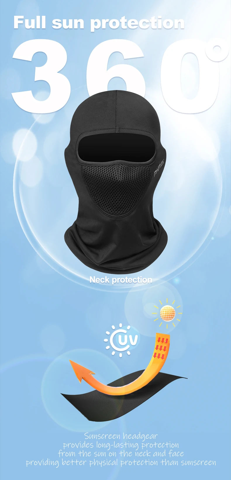 PHMAX Motorcycle Riding Mask Wind Protection And Warmth Breathable Full Face Mask Balaclava Hat Scarf Hood Moto Biker Wind Cap