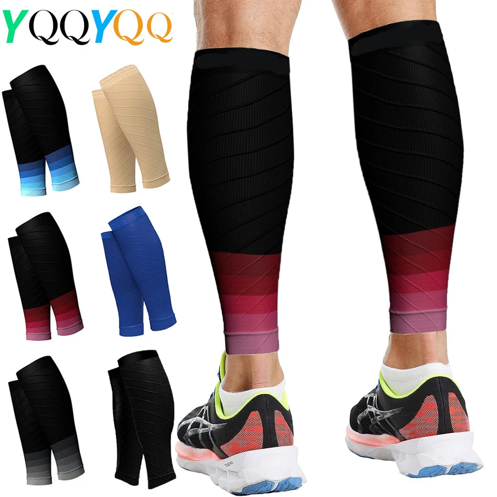 1Pair Compression Calf Sleeves Men Women Shin Splint Compression Sleeve 20-30mmhg,Footless Compression Socks for Running,Nurses