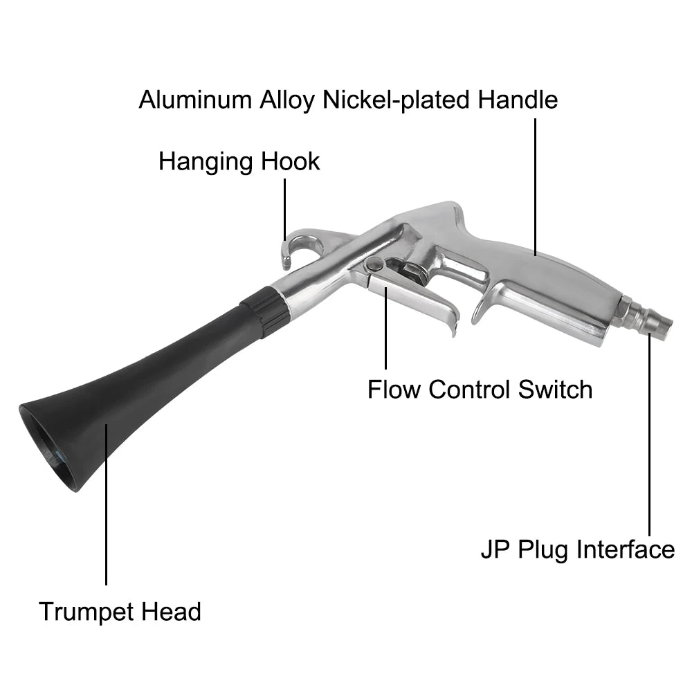 Tornador Air Blower 0.4Mpa-10Mpa High Pressure Gun Interior Seat Vent Dashboard Detailing Cleaning Tools Dust Blowing Car Washer