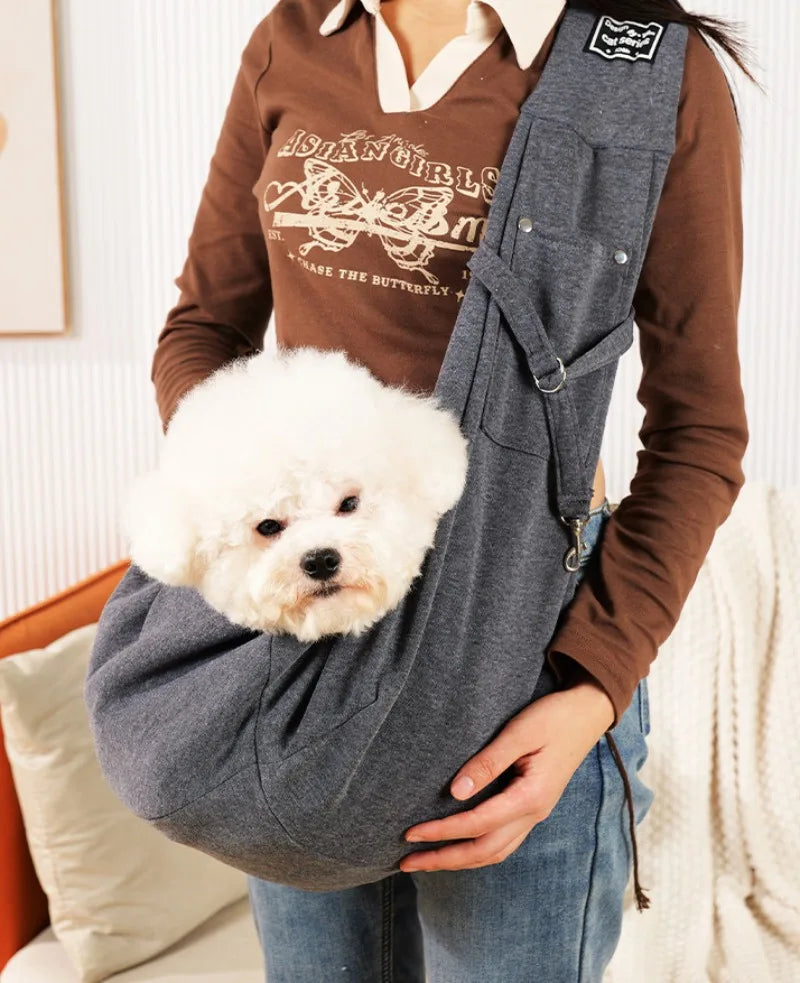 Comfortable Dog Bag Pet Crossbody Shoulder Bag Outdoor Travel Portable Cat Puppy Sling Carrier Bag Pet Carrying Supplies