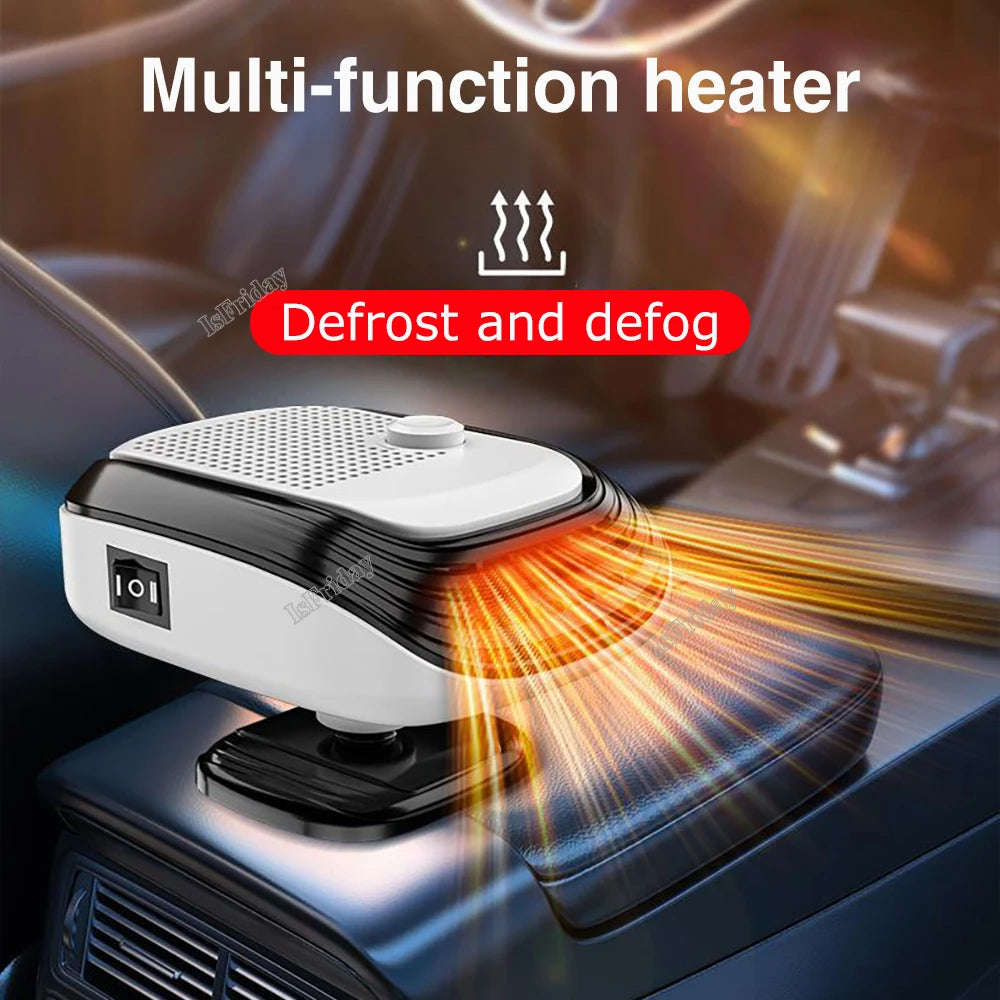 Car Defroster Windshield Heater 12V/24V 2 In 1 Heating/Cooling Fan For Auto Window Demister With Fast Heating For Truck RV SUV