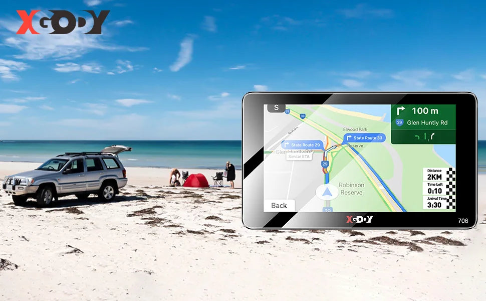 XGODY 706 Navigation Car GPS 7 Inch Truck Car 256M+8GB Capacitive Screen Navigator Camera Optional Upgrade Map Free