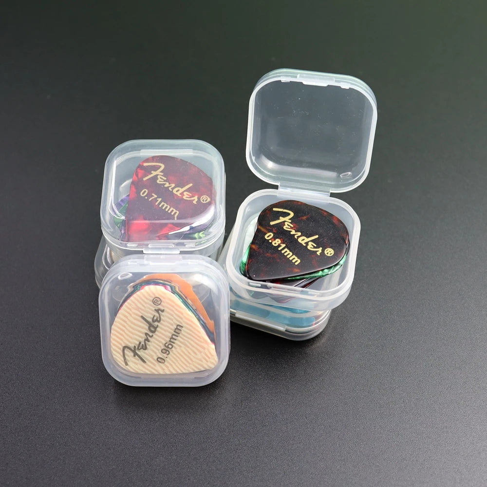 20&50&100 Pcs Acoustic Electric Guitar Picks Plectrum Celluloid Guitar Picks Accessories with Box Thickness 0.46mm-0.96mm