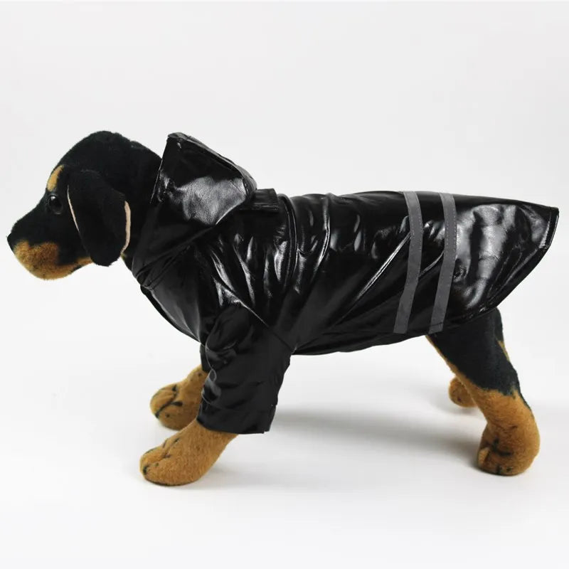 Dog Clothes Hooded Raincoats Reflective Strip Dogs Rain Coat Waterproof Jackets Outdoor Breathable Clothes For Puppies Raincoat