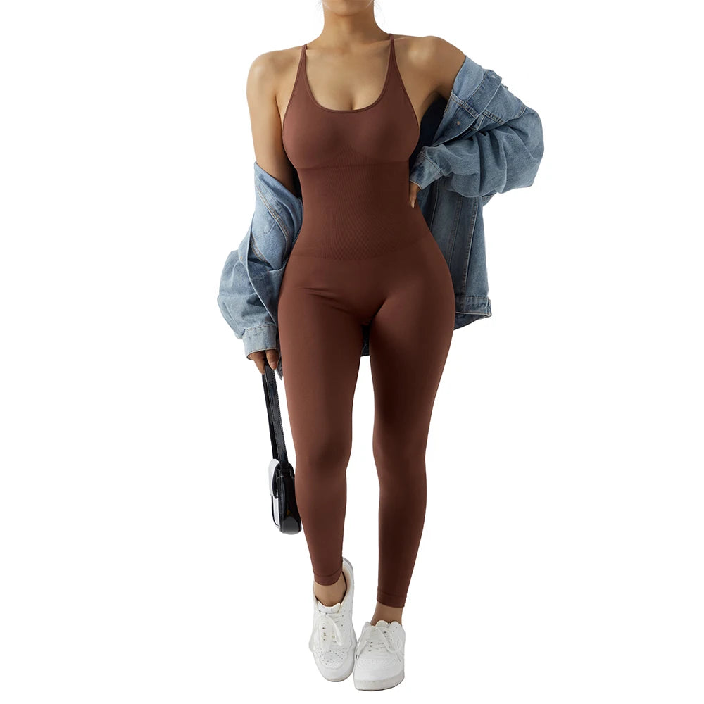 Bodysuit Women Jumpsuit Summer Romper Overalls Sportswear Fashion Streetwear Women Overalls One Piece Fitness Sports Bodysuits