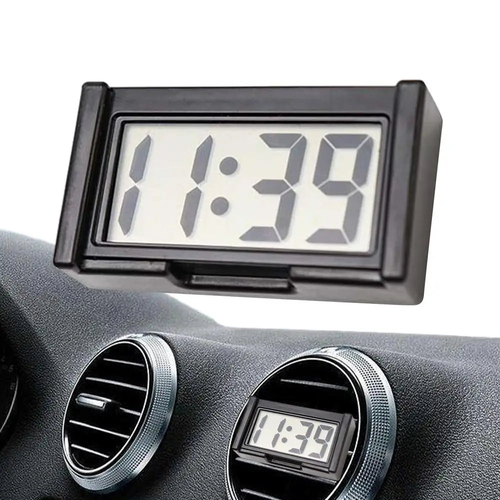 Mini Digital Clock Large Screen Car Dashboard Electronic Clock Self-adhesive Mini Clock Durable Car Clock For Truck Dashboard