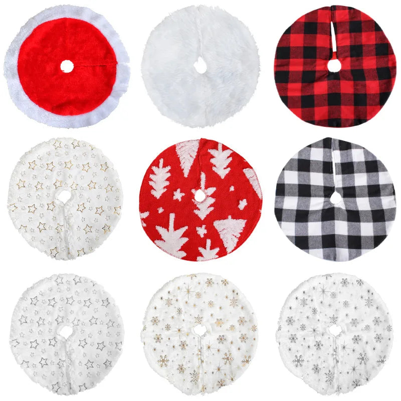 1PC Mini Christmas Tree Skirt Decoration Floor Desktop DIY Christmas Tree New Year Shopping Mall Window Christmas Products