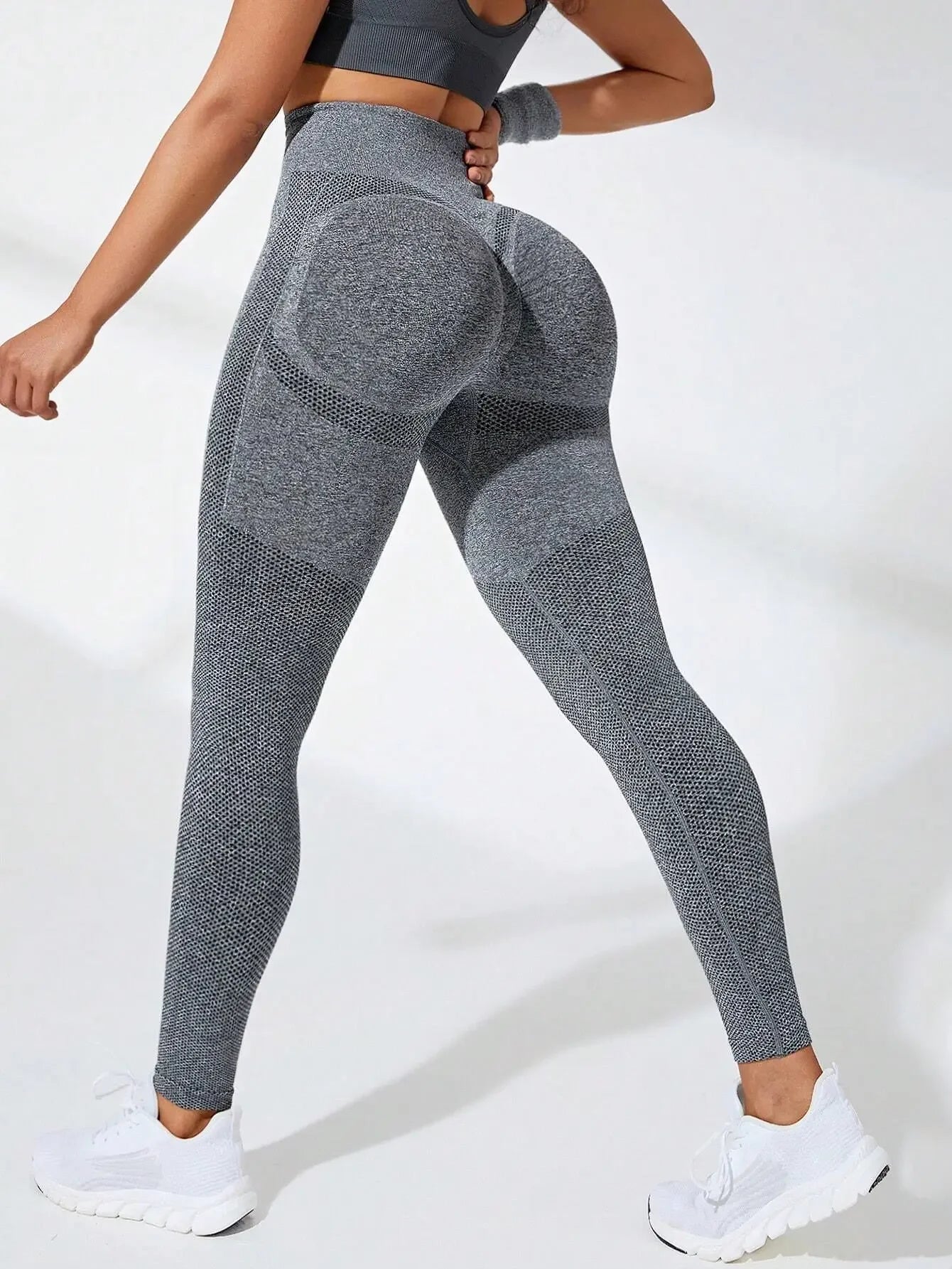 Women Seamless Leggings High Waist Fitness Leggings High Elastic Knitting Fashion Sports Pants Gym Running Yoga Butt Lift Tights