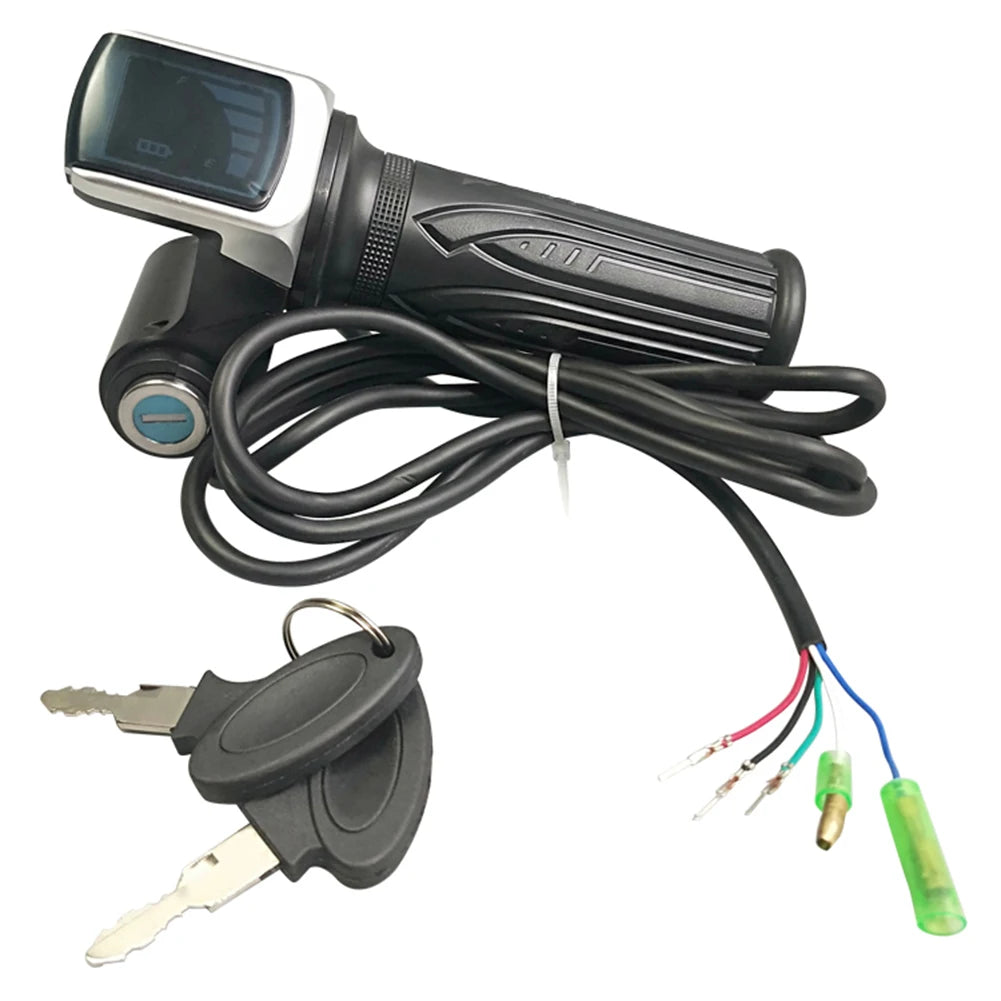 36v48v60v Handlebar Throttle Speed Controller Lcd Display Electric Bicycle Accelerator Accessories