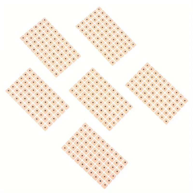 600/1200PCS Relaxation Ear Stickers Therapy Needle Patch Ear Acupuncture Needle Ear Massage Care Auriculotherapy Vaccaria Seeds