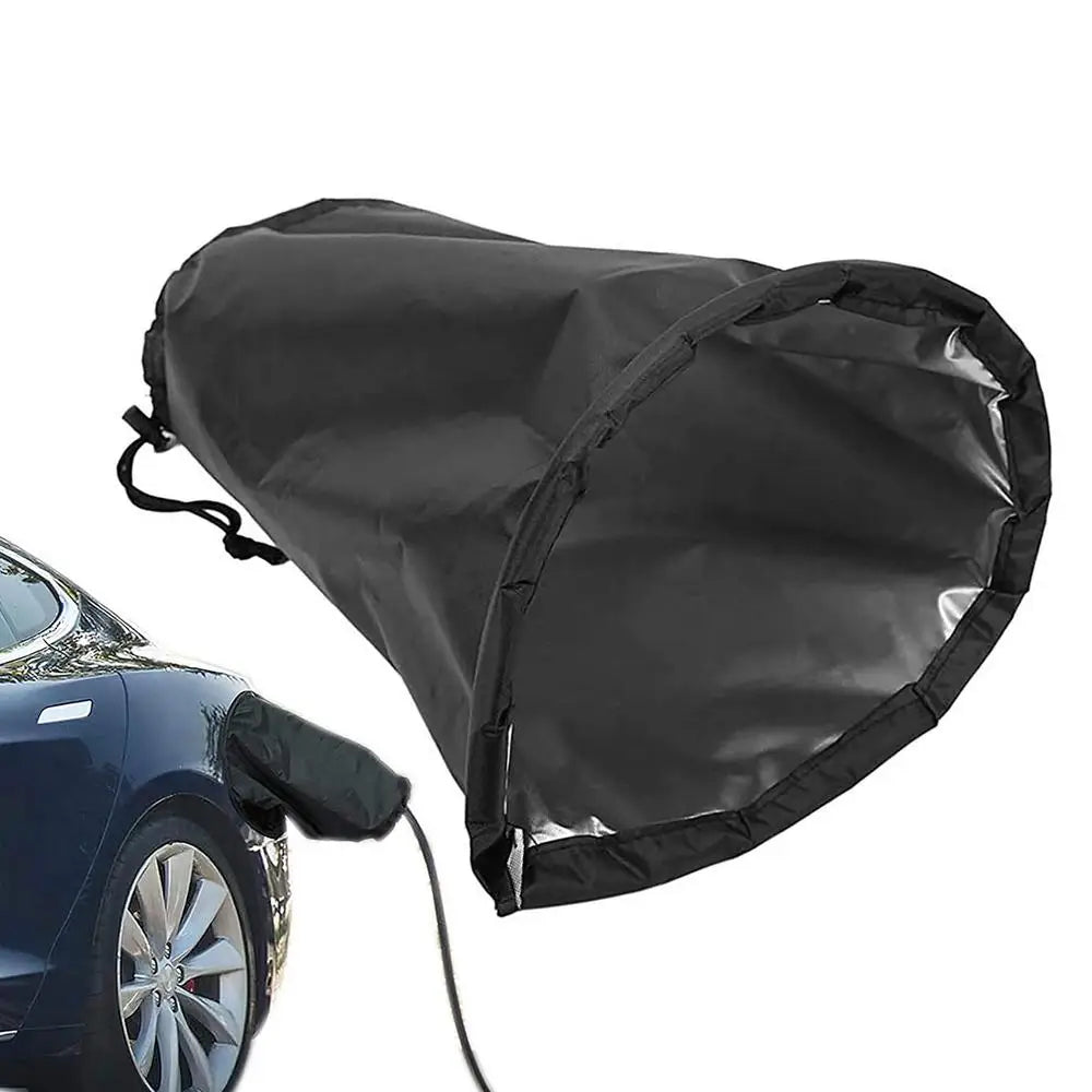 Electric Vehicle Charging Cover EV Charger Car Cover Waterproof Electric Car Charger Port Magnetic Rain Cover For Electric Auto