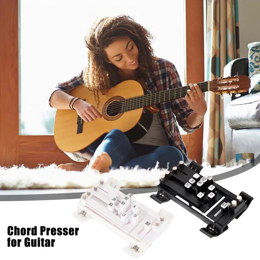 Guitar Chord Helper One-Touch Chords Presser Guitar Learning Tool Guitar Chord Trainer Practice Aid for Beginners