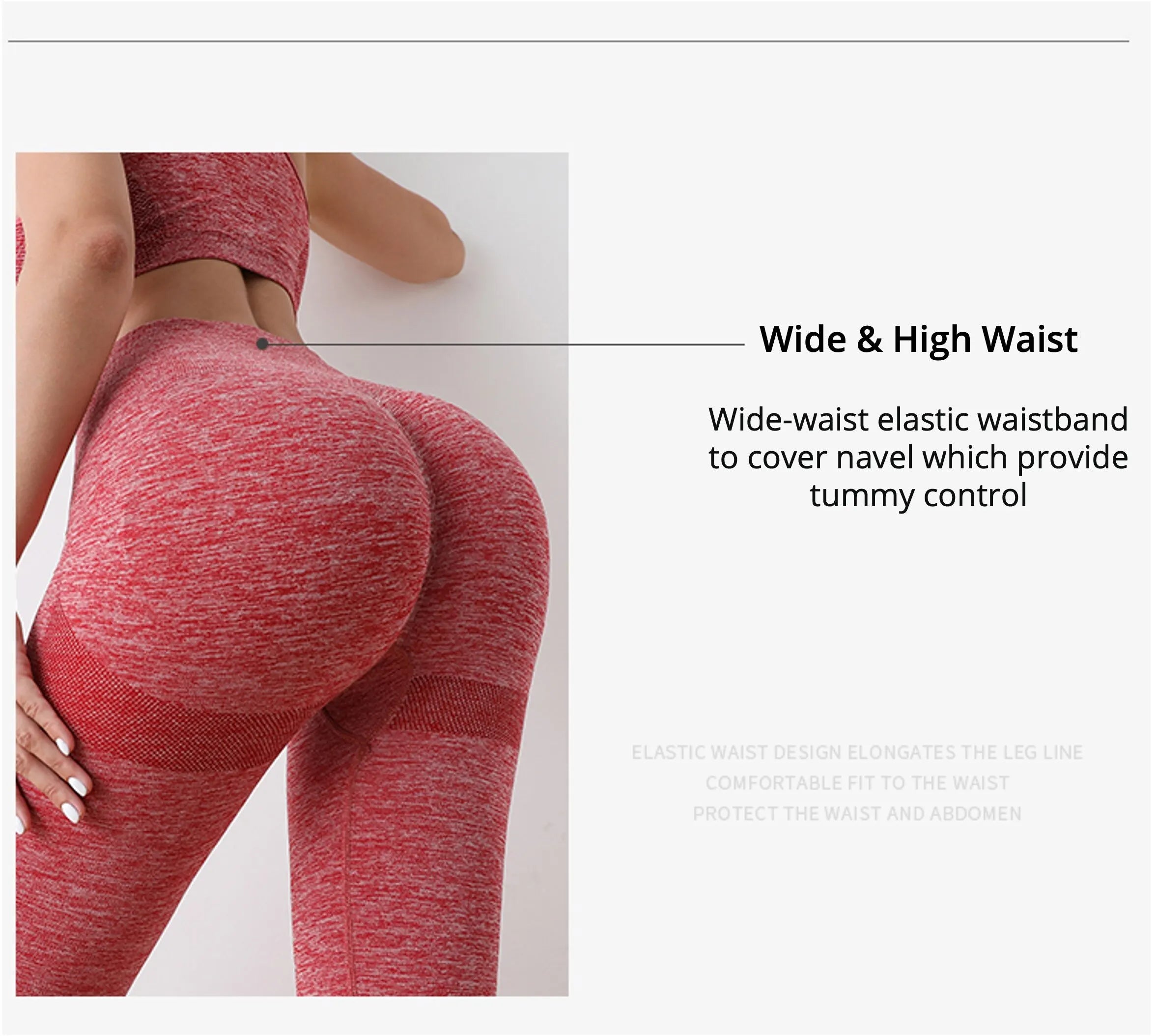 Women Butt Lifting Yoga Leggings Elastic Workout High Waist Tummy Control Ruched Booty Pants Seamless Gym Compression Tights