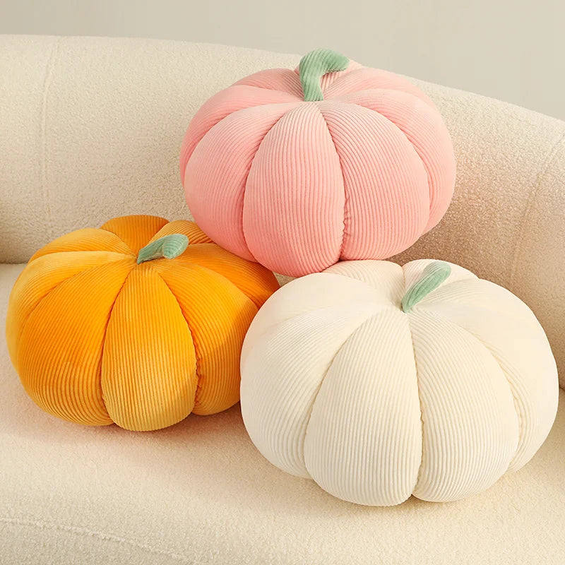 Kawaii Nordic Halloween Pumpkin Plush Toy Plushie Soft Plant Stuffed Doll Holidays Props Decorative Throw Pillow for Kids