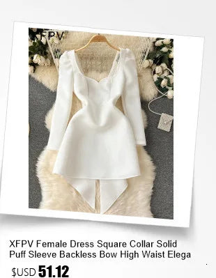 XFPV Women's Square Neck Sleeveless Jumpsuit Waistband Slim Loose Wide Leg Pants Romper Y2k Fashion Spring Summer 2024 SM11657