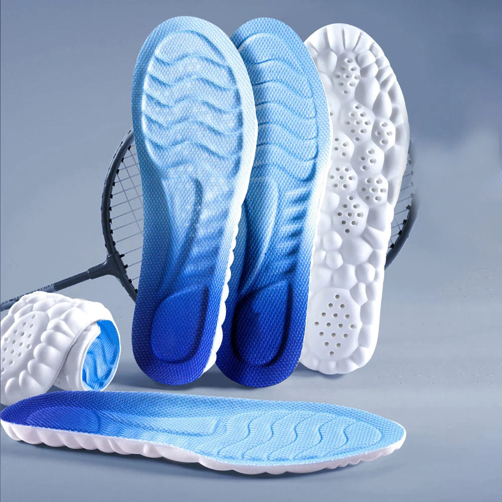 Latex Memory Foam Insoles for Women Men Soft Foot Support Shoe Pads Breathable Orthopedic Sport Insole Feet Care Insert Cushion