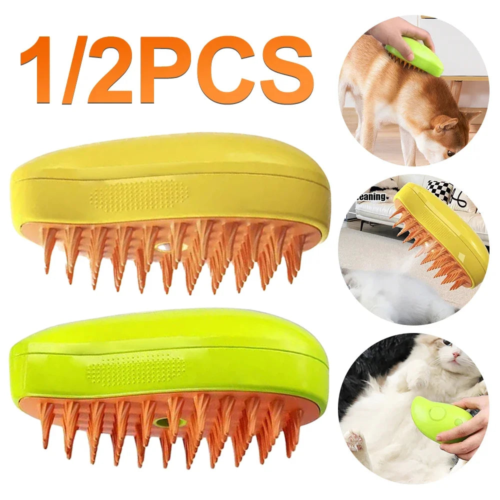 3 in 1 Pet Brush Cat Steam Brush Comb Dog Brush Electric Spray Cat Hair Brushes Massage Pet Grooming Hair Removal Combs