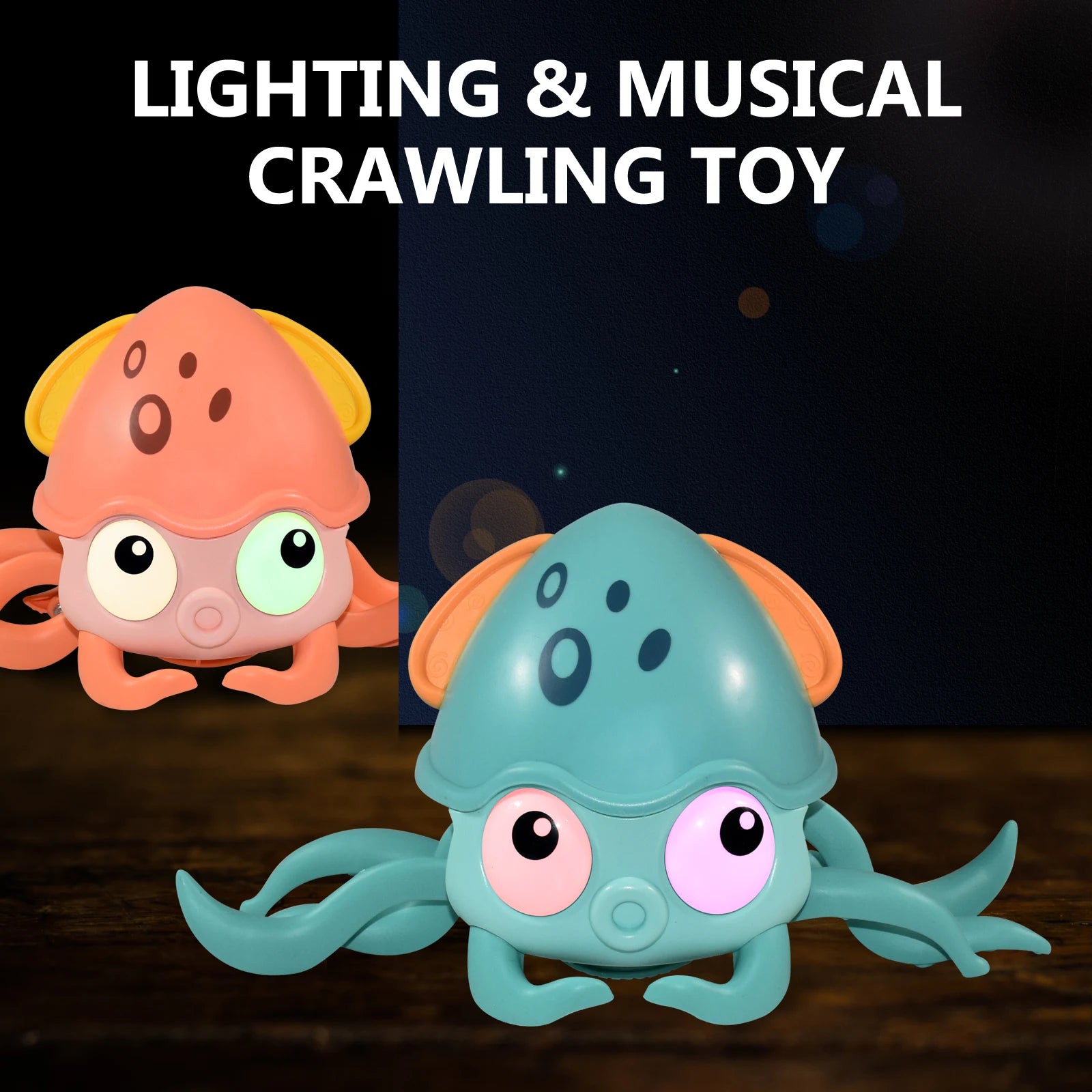 Kids Induction Escape Crab Octopus Crawling Toy Baby Electronic Pets Musical Toys Educational Toddler Moving Toy Christmas Gift