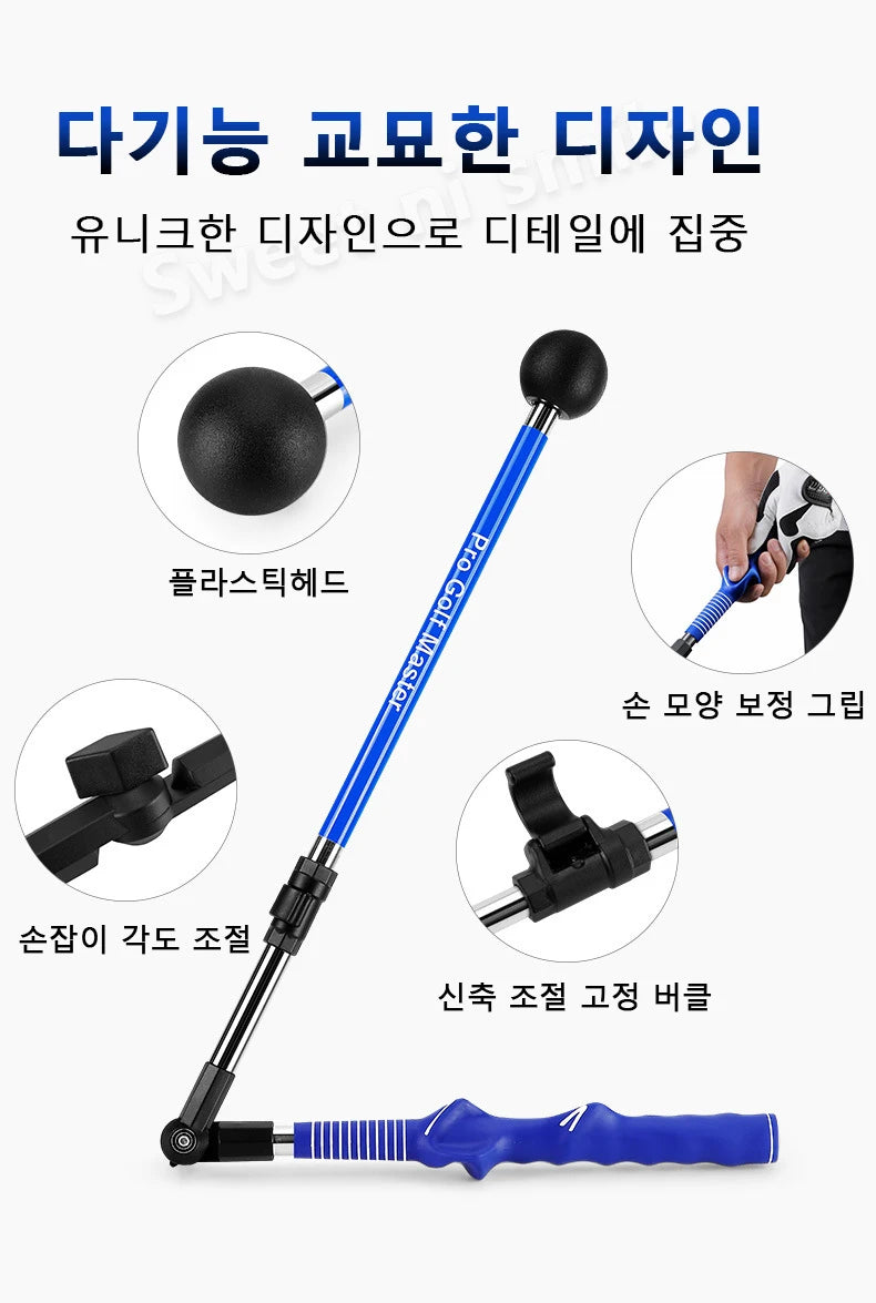 PGM Golf swing trainer Folding Correction Practitioner Adjustable Length Angle Beginner Available with Left Right Hands HGB023