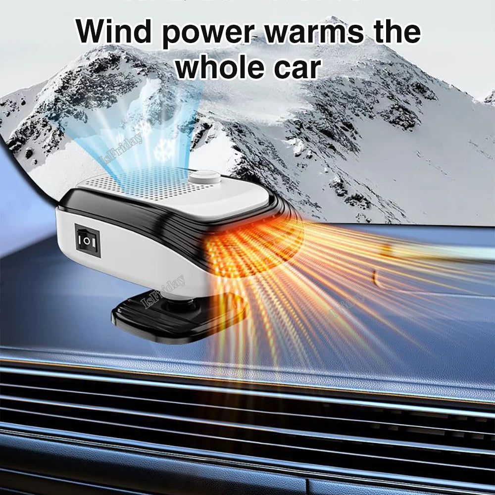 Car Defroster Windshield Heater 12V/24V 2 In 1 Heating/Cooling Fan For Auto Window Demister With Fast Heating For Truck RV SUV