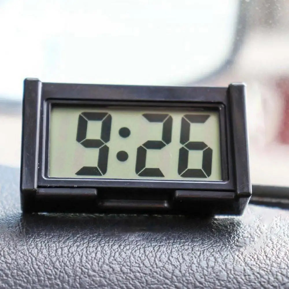 Mini Digital Clock Large Screen Car Dashboard Electronic Clock Self-adhesive Mini Clock Durable Car Clock For Truck Dashboard