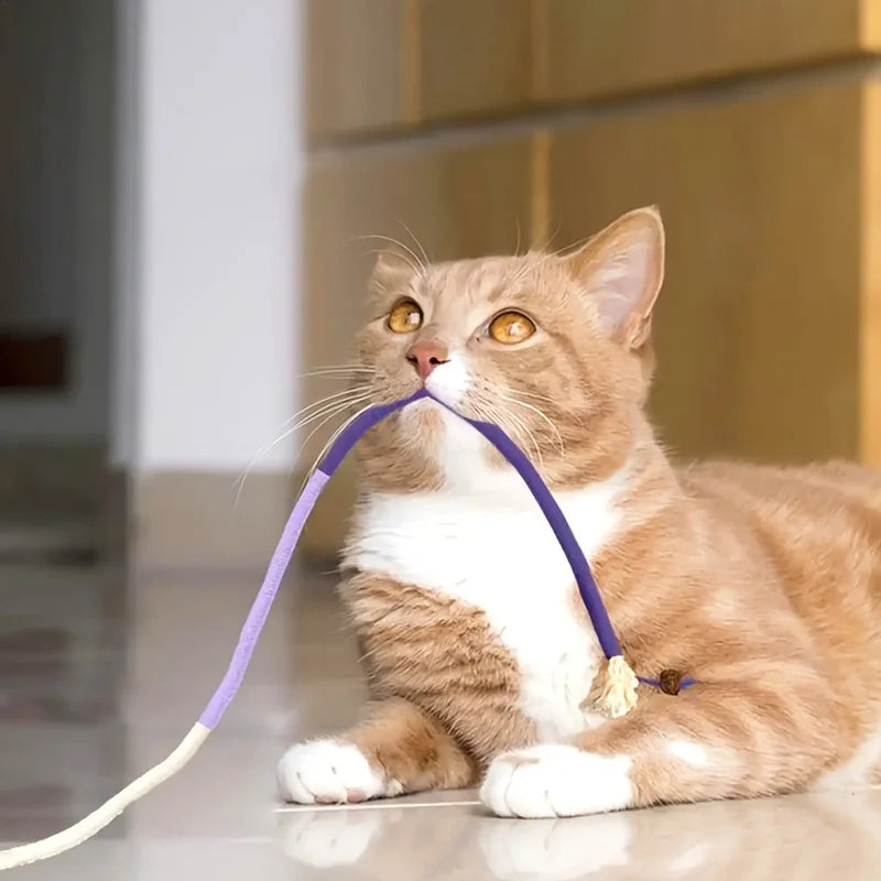 1PC Cat Bite Rope Toy Grinding Teeth Durable Teasing Cat Rope Toy