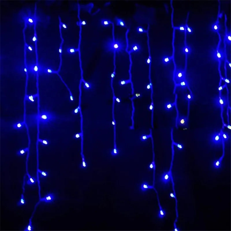 220v 110v Connectable icicle string lights waterproof christmas icicle lights outdoor